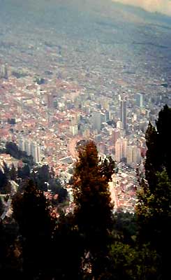 bogota view from top